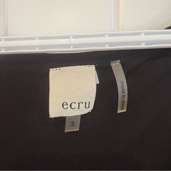 ECRU Faux Leather Top Size Small in EUC - Picture 3 of 5